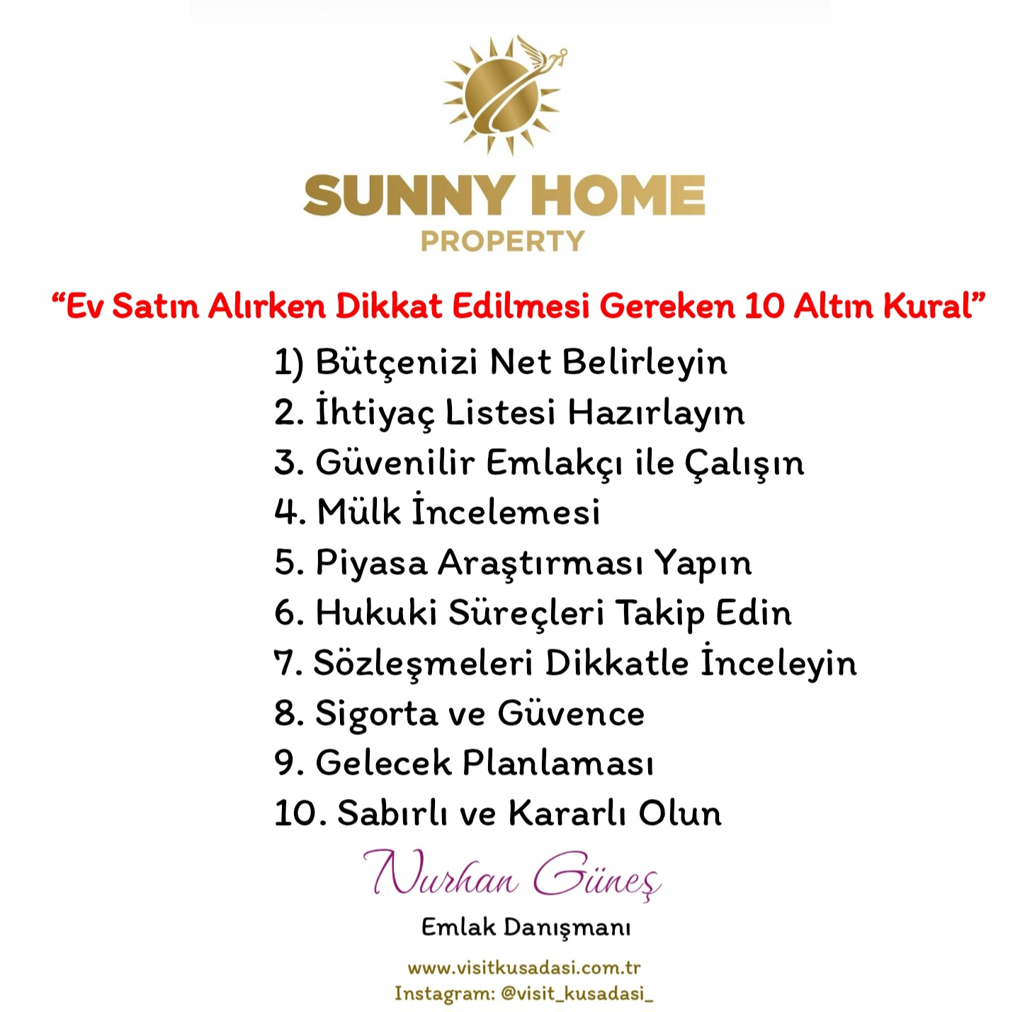 “Ev Satın Alırken Dikkat Edilmesi Gereken 10 Altın Kural